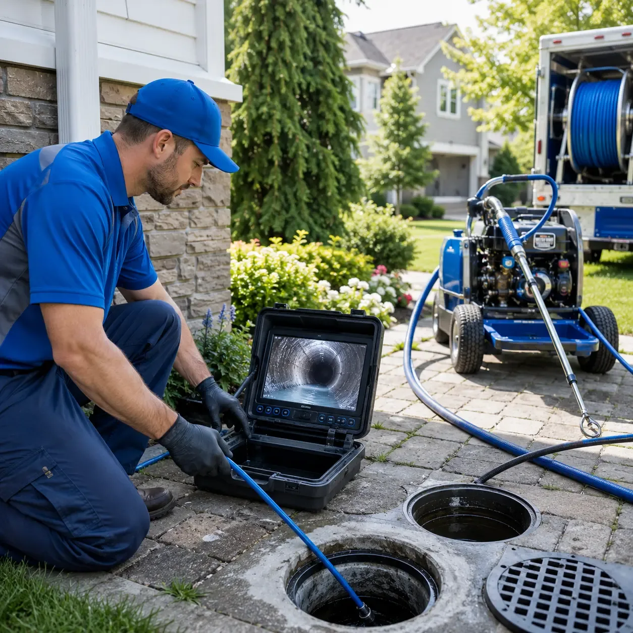 Outdoor drain cleaning professionals serving Lake Geneva, WI